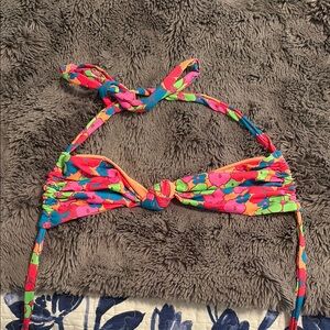 Frankie's Bikinis Colorful Floral Bikini Top